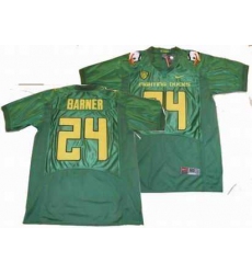 NCAA Oregon Ducks 24 barner green jerseys