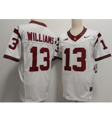 Men's USC Trojans #13 Caleb Williams 2024 F.U.S.E. White Stitched Jersey