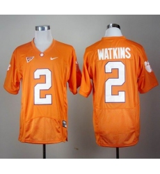 Clemson Tigers #2 Sammy Watkins Orange Pro Combat Stitched NCAA Jersey