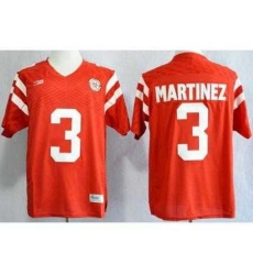 Nebraska Cornhuskers 3 Taylor Martinez Red NCAA Jerseys