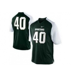 Michigan State Spartans 40 Max Bullough Green-White College Football NCAA Jerseys