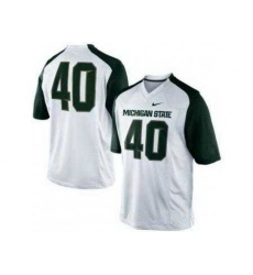 Michigan State Spartans 40 Max Bullough White College Football NCAA Jerseys