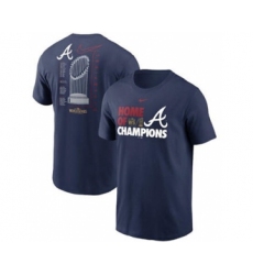 Men's Atlanta Braves 2021 Navy World Series Champions Just Roster T-Shirt