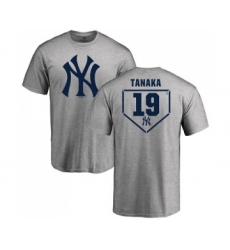 MLB Nike New York Yankees #19 Masahiro Tanaka Gray RBI T-Shirt