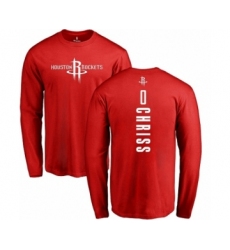 NBNBA Nike Houston Rockets #0 Marquese Chriss Red Backer Long Sleeve T-Shirt