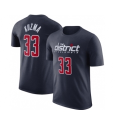 Men's Washington Wizards #33 Kyle Kuzma Navy 2022-23 Statement Edition Name & Number T-Shirt