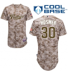 Men's Majestic San Diego Padres #30 Eric Hosmer Replica Camo Alternate 2 Cool Base MLB Jersey
