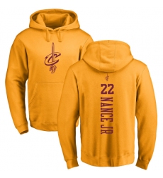 NBA Nike Cleveland Cavaliers #22 Larry Nance Jr. Gold One Color Backer Pullover Hoodie