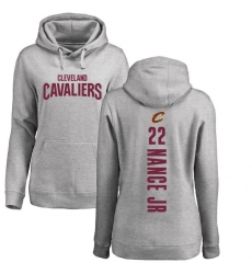 NBA Women's Nike Cleveland Cavaliers #22 Larry Nance Jr. Ash Backer Pullover Hoodie