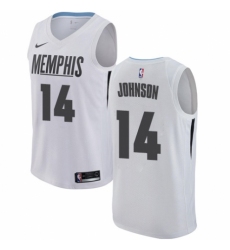 Men's Nike Memphis Grizzlies #14 Brice Johnson Swingman White NBA Jersey - City Edition