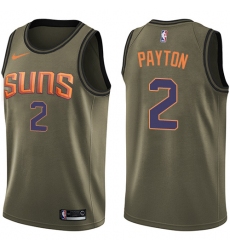 Youth Nike Phoenix Suns #2 Elfrid Payton Swingman Green Salute to Service NBA Jersey
