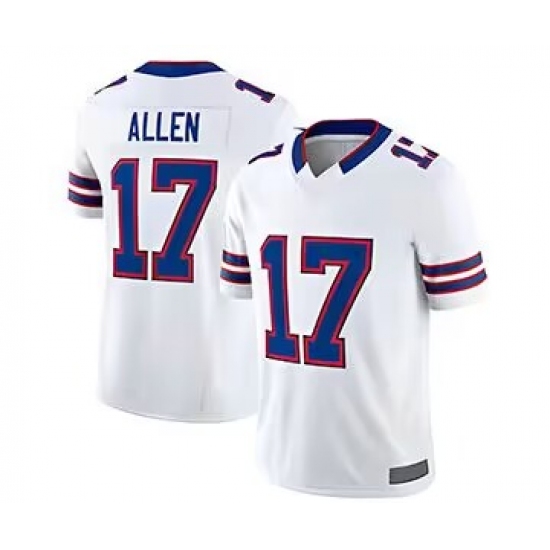 Men's Nike Buffalo Bills #17 Josh Allen White 2023 F.U.S.E. Vapor ...