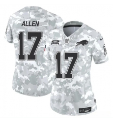 Women's Buffalo Bills #17 Josh Allen 2024 F.U.S.E Arctic Camo Salute To Service Limited Stitched Football Jersey(Run Small)