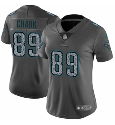 Women's Nike Jacksonville Jaguars #89 DJ Chark Gray Static Vapor Untouchable Limited NFL Jersey