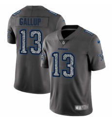 Youth Nike Dallas Cowboys #13 Michael Gallup Gray Static Vapor Untouchable Limited NFL Jersey