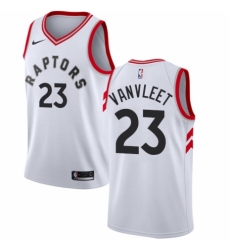 Men's Nike Toronto Raptors #23 Fred VanVleet Swingman White NBA Jersey - Association Edition
