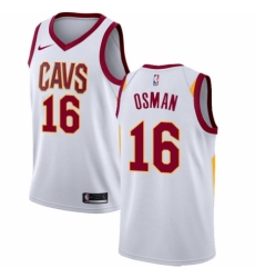 Women's Nike Cleveland Cavaliers #16 Cedi Osman Authentic White NBA Jersey - Association Edition