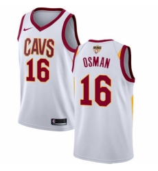 Youth Nike Cleveland Cavaliers #16 Cedi Osman Swingman White 2018 NBA Finals Bound NBA Jersey - Association Edition