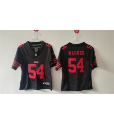 Women's San Francisco 49ers #54 Fred Warner Black F.U.S.E Vapor Untouchable Stitched Jersey(Run Small)