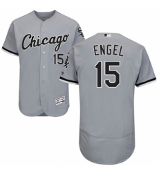 Men's Majestic Chicago White Sox #15 Adam Engel Grey Road Flex Base Authentic Collection MLB Jersey
