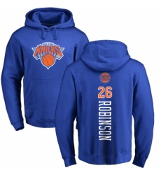 NBA Nike New York Knicks #26 Mitchell Robinson Royal Blue Backer Pullover Hoodie