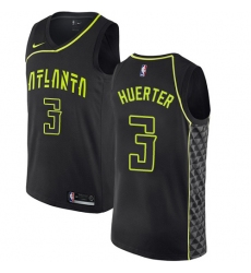 Women's Nike Atlanta Hawks #3 Kevin Huerter Swingman Black NBA Jersey - City Edition