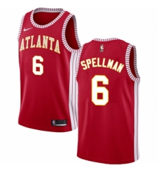 Women's Nike Atlanta Hawks #6 Omari Spellman Authentic Red NBA Jersey Statement Edition