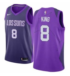 Youth Nike Phoenix Suns #8 George King Swingman Purple NBA Jersey - City Edition