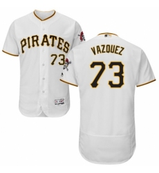 Men's Majestic Pittsburgh Pirates #73 Felipe Vazquez White Home Flex Base Authentic Collection MLB Jersey