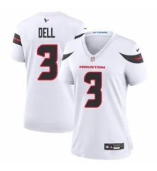 Women Houston Texans #3 Tank Dell White 2024 Alternate F U S E Vapor Stitched Football Jersey