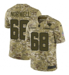 Youth Nike Jacksonville Jaguars #68 Andrew Norwell Limited Camo 2018 Salute to Service NFL Jersey