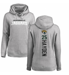 NFL Women's Nike Jacksonville Jaguars #25 D.J. Hayden Ash Backer Pullover Hoodie