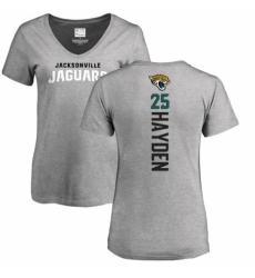NFL Women's Nike Jacksonville Jaguars #25 D.J. Hayden Ash Backer T-Shirt