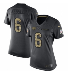 Women's Nike Jacksonville Jaguars #6 Cody Kessler Limited Black 2016 Salute to Service NFL Jersey