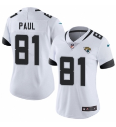 Women's Nike Jacksonville Jaguars #81 Niles Paul White Vapor Untouchable Elite Player NFL Jersey
