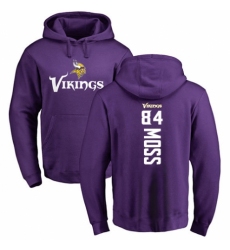 NFL Nike Minnesota Vikings #84 Randy Moss Purple Backer Pullover Hoodie