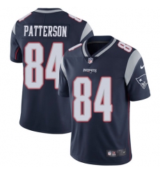 Men's Nike New England Patriots #84 Cordarrelle Patterson Navy Blue Team Color Vapor Untouchable Limited Player NFL Jersey
