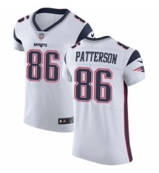 Men's Nike New England Patriots #86 Cordarrelle Patterson White Vapor Untouchable Elite Player NFL Jersey