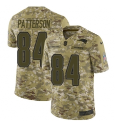 Youth Nike New England Patriots #84 Cordarrelle Patterson Limited Camo 2018 Salute to Service NFL Jersey