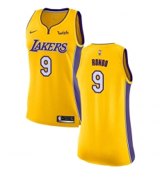 Women's Nike Los Angeles Lakers #9 Rajon Rondo Swingman Gold NBA Jersey - Icon Edition