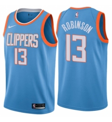 Women's Nike Los Angeles Clippers #13 Jerome Robinson Swingman Blue NBA Jersey - City Edition