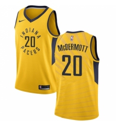Youth Nike Indiana Pacers #20 Doug McDermott Swingman Gold NBA Jersey Statement Edition
