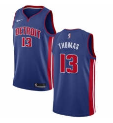 Youth Nike Detroit Pistons #13 Khyri Thomas Swingman Royal Blue NBA Jersey - Icon Edition