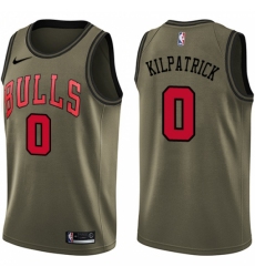 Youth Nike Chicago Bulls #0 Sean Kilpatrick Swingman Green Salute to Service NBA Jersey