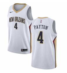 Women's Nike New Orleans Pelicans #4 Elfrid Payton Swingman White NBA Jersey - Association Edition