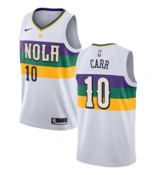 Youth Nike New Orleans Pelicans #10 Tony Carr Swingman White NBA Jersey - City Edition