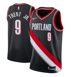 Youth Nike Portland Trail Blazers #9 Gary Trent Jr. Swingman Black NBA Jersey - Icon Edition