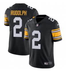 Youth Nike Pittsburgh Steelers #2 Mason Rudolph Black Alternate Vapor Untouchable Limited Player NFL Jersey