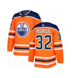 Men's Edmonton Oilers #32 Olivier Rodrigue Authentic Orange Home Hockey Jersey