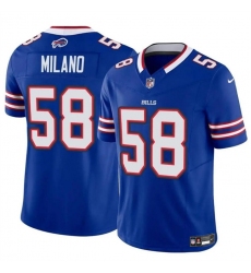 Men's Buffalo Bills #58 Matt Milano Royal 2024 F.U.S.E. Vapor Untouchable Limited Stitched Football Jersey